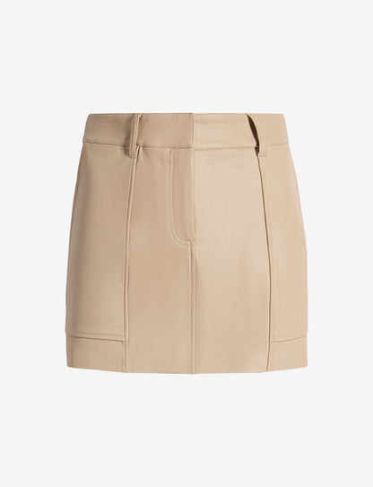 Faux Leather Utility Micro Mini Skirt - Womens Commando