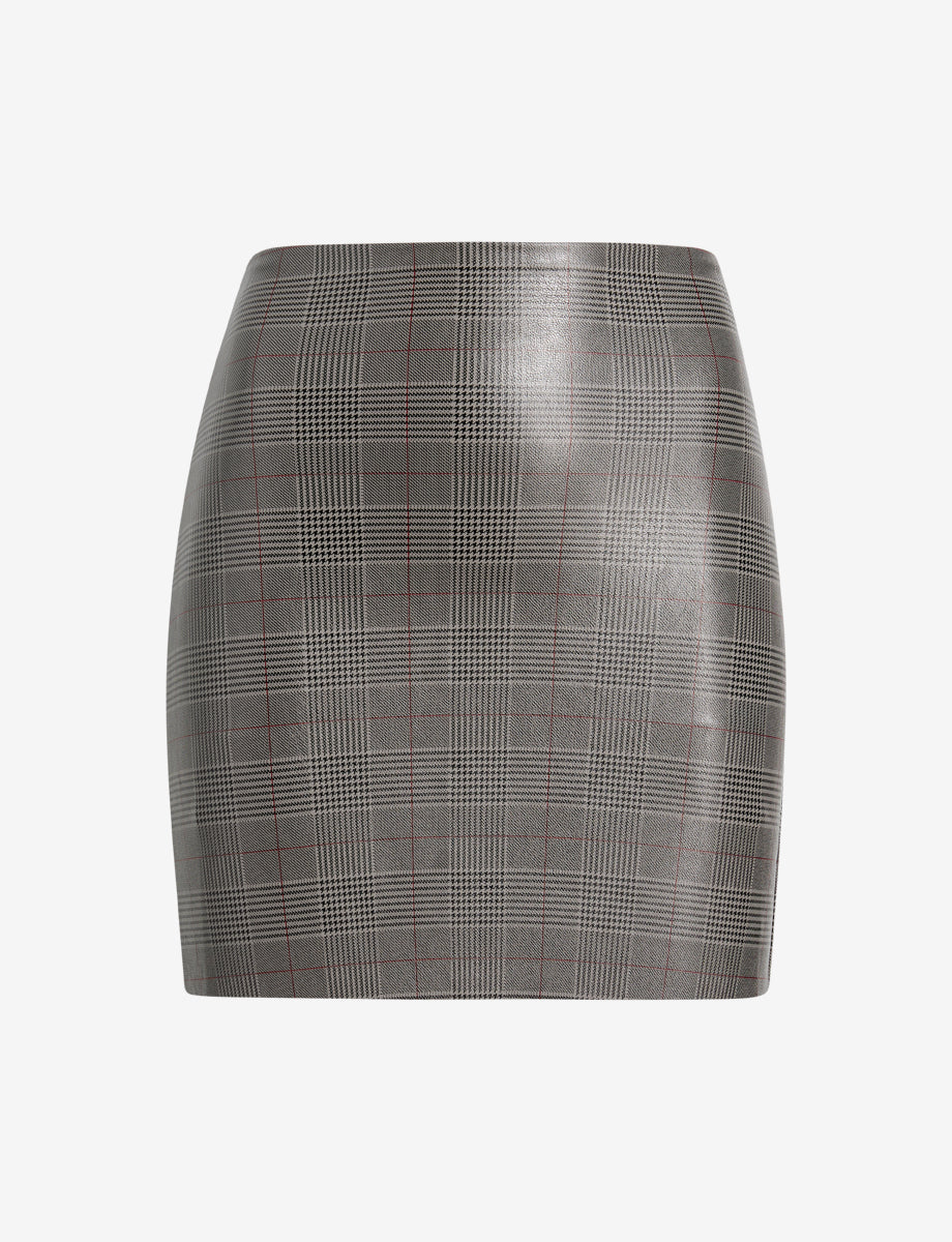 Faux Leather Print Micro-Mini Skirt - Womens Commando