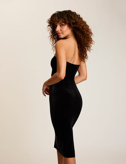 Velvet Strapless Midi Dress - Womens Commando