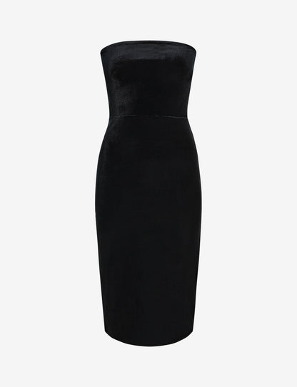 Velvet Strapless Midi Dress - Womens Commando