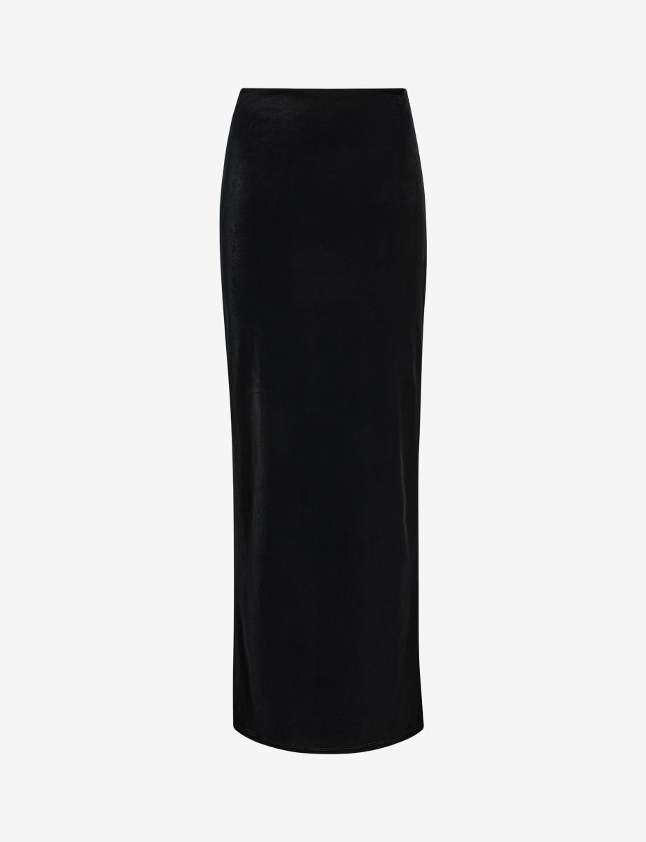 Velvet Maxi Column Skirt - Womens Commando