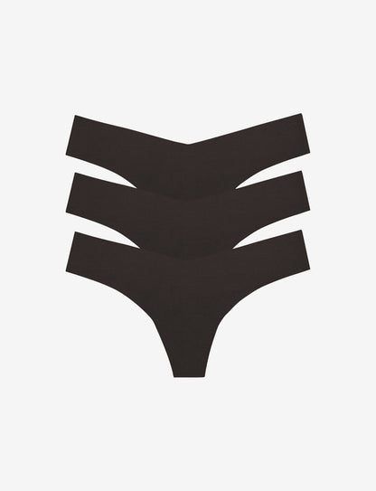 Classic Solid Thong 3-Pack - Womens Commando