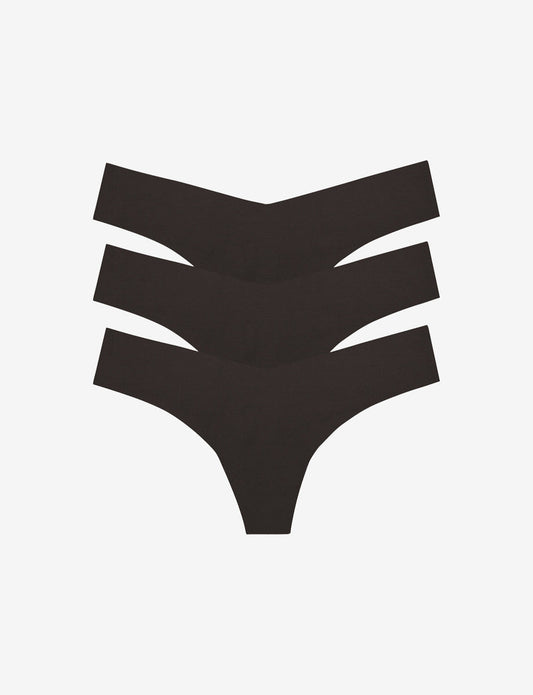 Classic Solid Thong 3-Pack - Womens Commando