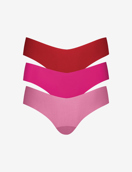 Invisible Rib One Size Thong 3-Pack - Womens Commando