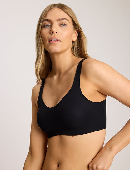 Cotton Refined Rib Bonded Bralette - Womens Commando
