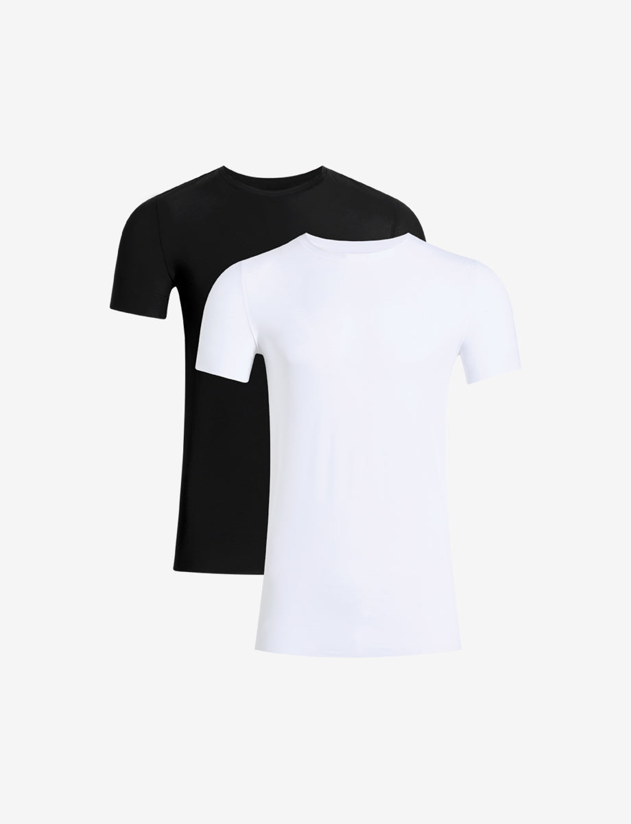 Classic Crewneck Undershirt 2-Pack - Mens Commando