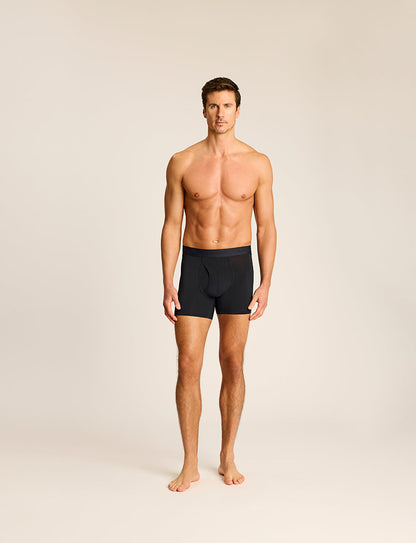 Essential Modal Relaxed Boxer Brief with Fly - Mens Commando