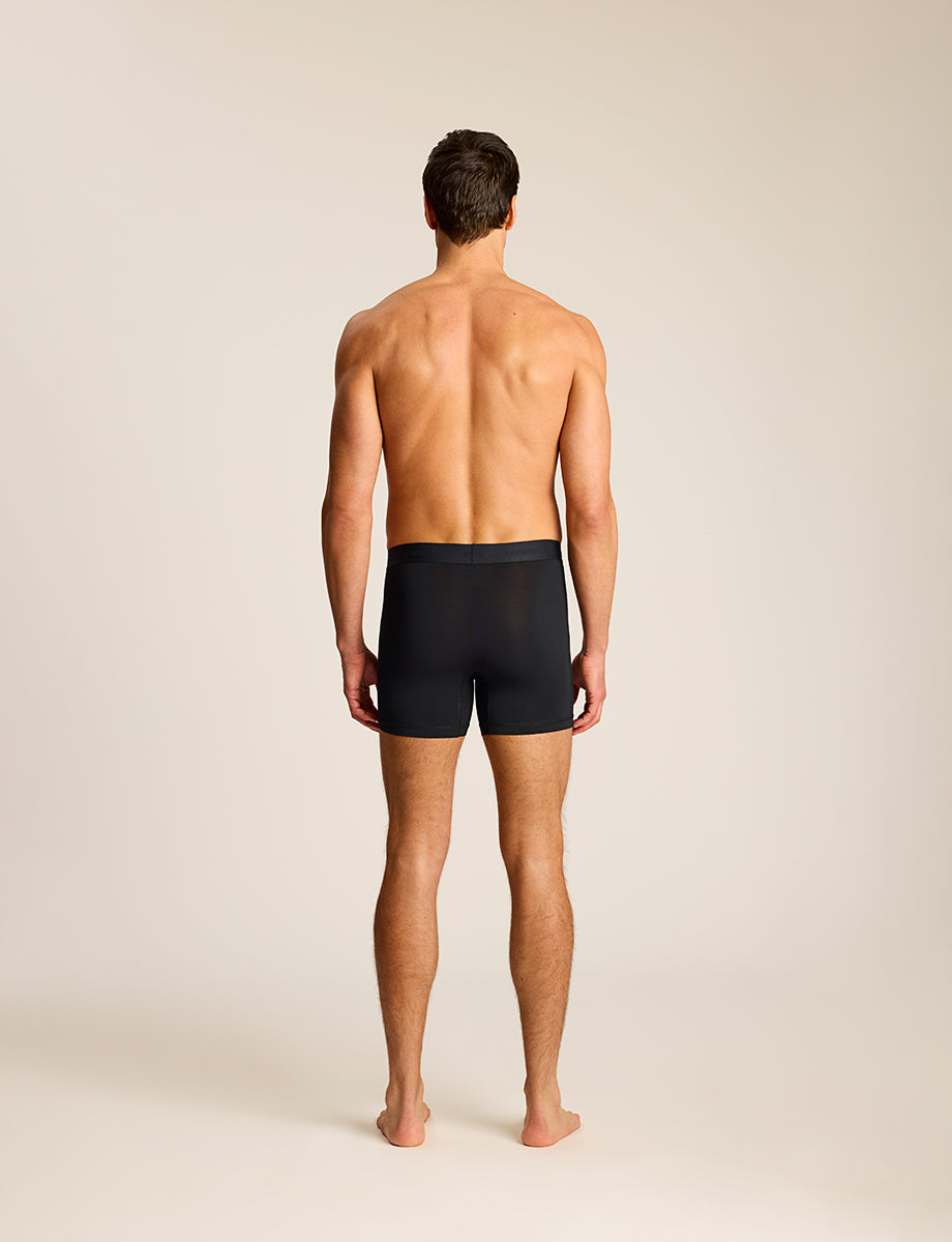 Essential Modal Relaxed Boxer Brief with Fly - Mens Commando