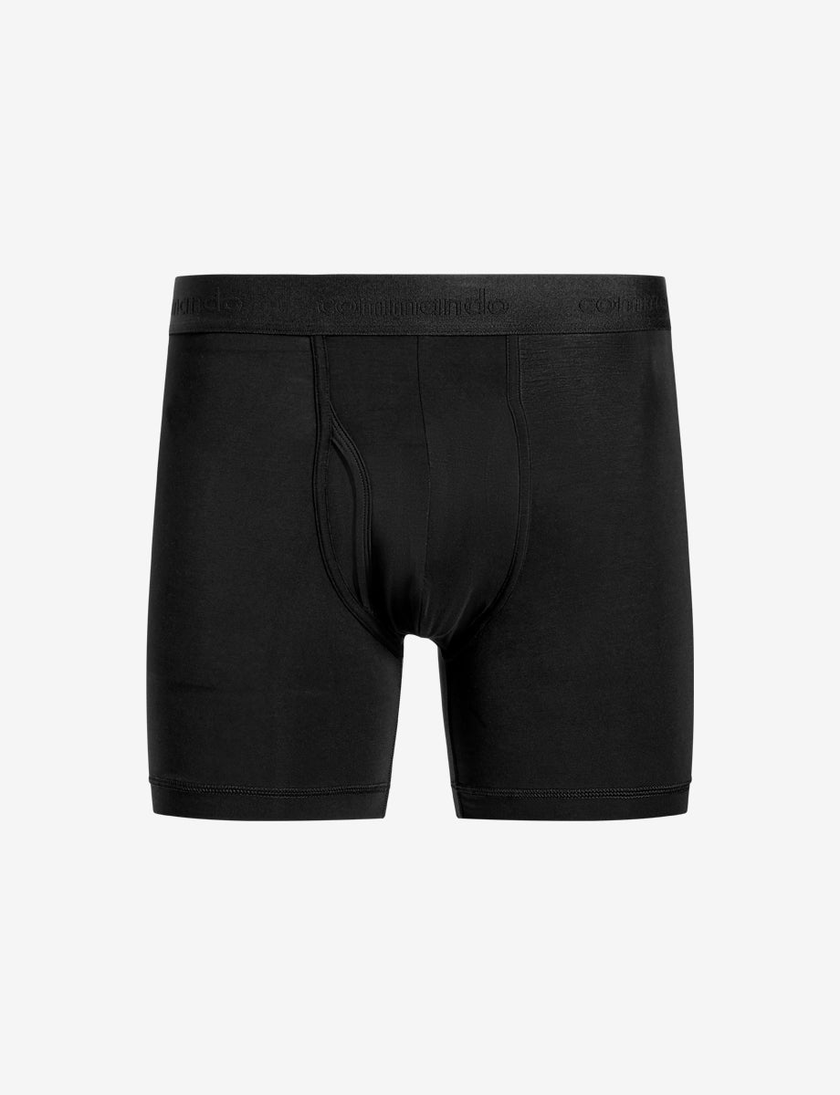 Essential Modal Relaxed Boxer Brief with Fly - Mens Commando