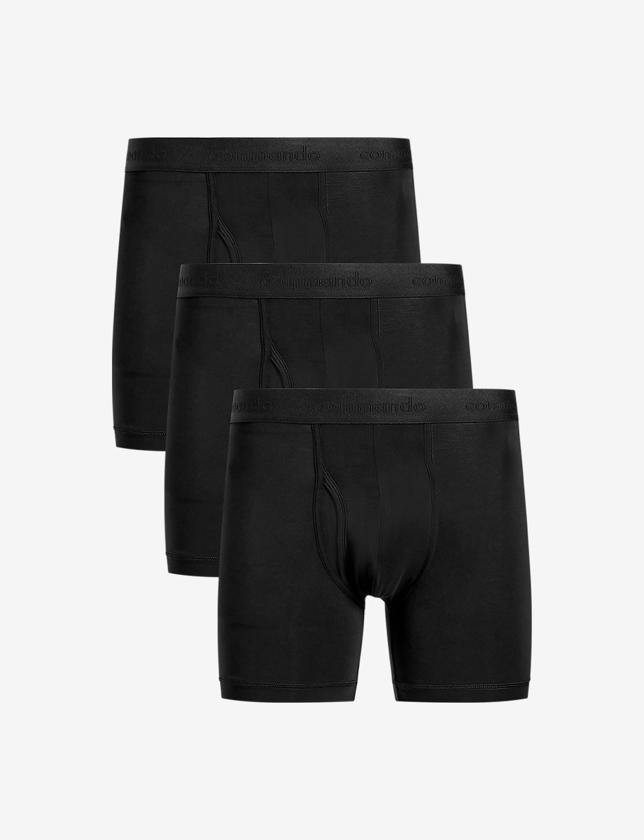 Essential Modal Relaxed Boxer Brief with Fly 3-Pack - Mens Commando